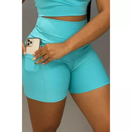 Bermuda Fitness Cintura Alta Zero transparência