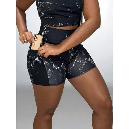 Bermuda Fitness Cintura Alta Zero transparência