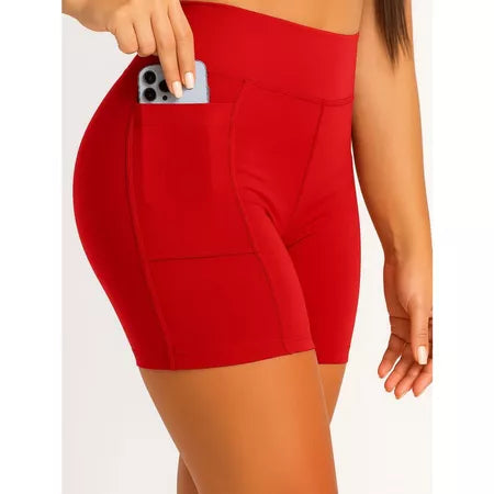 Bermuda Fitness Cintura Alta Zero transparência